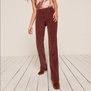 Brand New Reformation Winnie corduroy pants